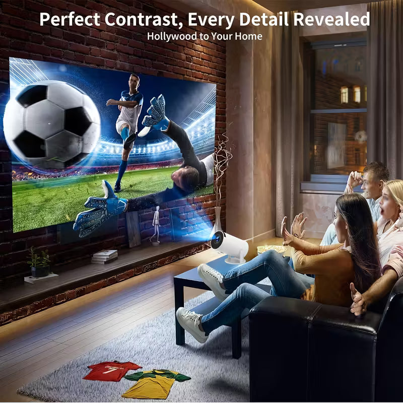 Portable Mini Projector Support 4K UHD