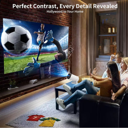 Portable Mini Projector Support 4K UHD