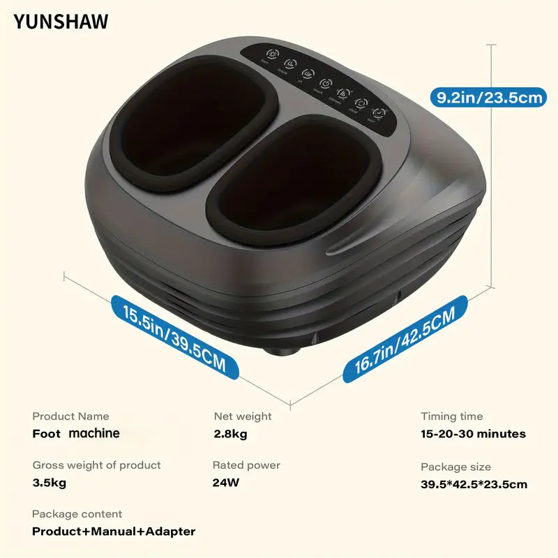 Shiatsu Foot Massager with Soothing Heat — Deep Kneading Relief at Home