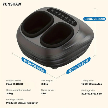 Shiatsu Foot Massager with Soothing Heat — Deep Kneading Relief at Home