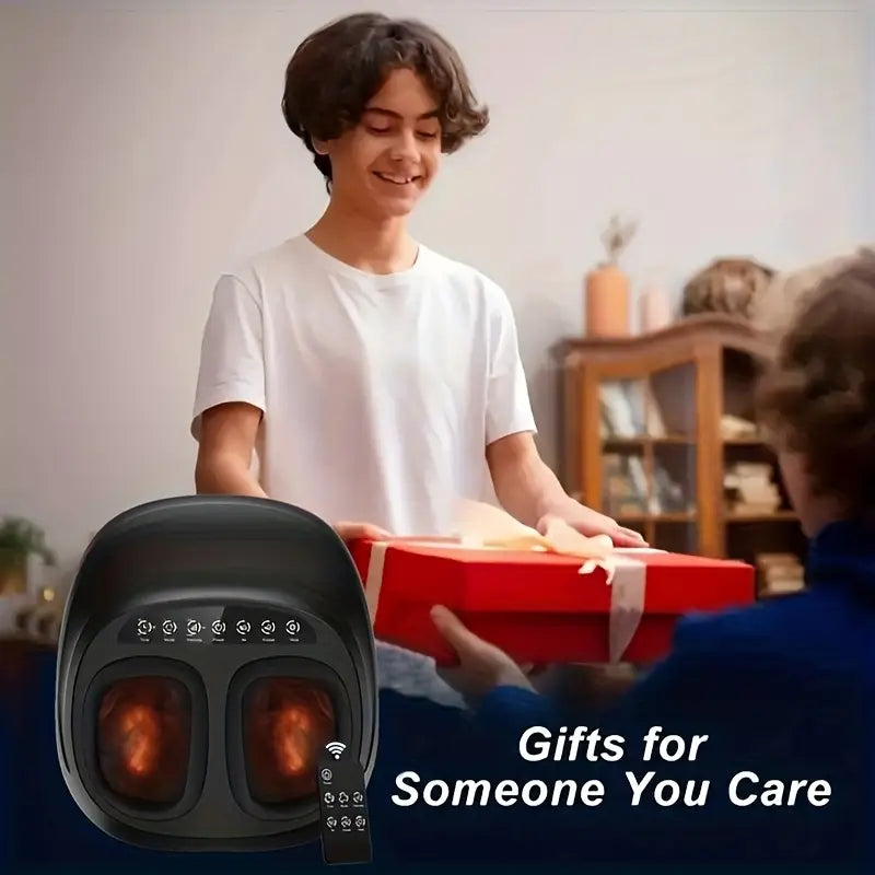 Shiatsu Foot Massager with Soothing Heat — Deep Kneading Relief at Home