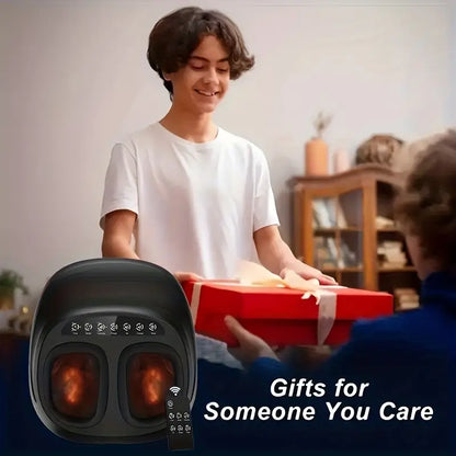 Shiatsu Foot Massager with Soothing Heat — Deep Kneading Relief at Home