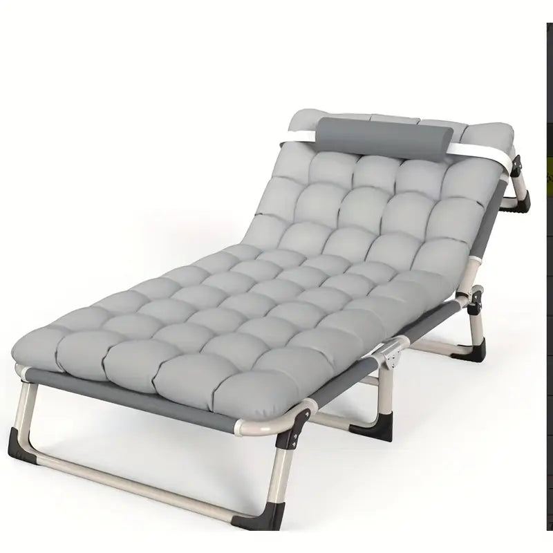 Heavy-Duty Portable Camping Folding Sleeping Bed With Mattress