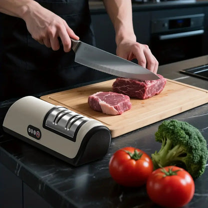 Professional Electric Knife Sharpener — Fast USB-C Charging
