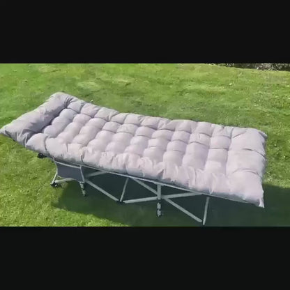 Heavy-Duty Portable Camping Folding Sleeping Bed With Mattress