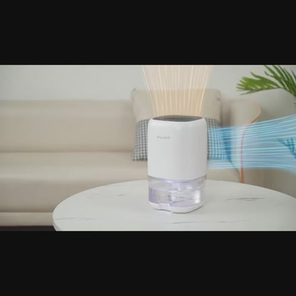 Portable 1000ML Dehumidifier with 7-Color Light, Auto Shut Off