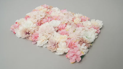 Simulated Pink Flower Wall - Perfect for Weddings & Parties